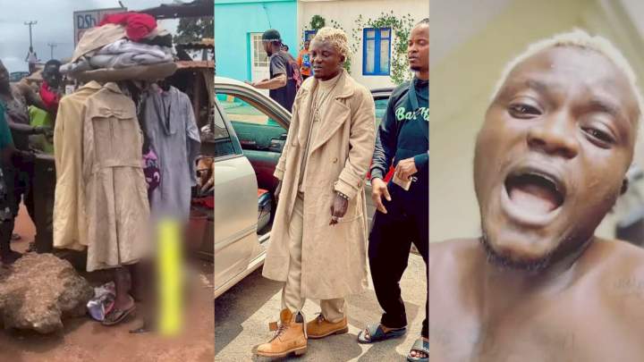 'The jacket isn't part of my N50m designer clothing; it was given to me by a stylist' - Portable roars after man revealed where he bought his 'okirika' (Video)