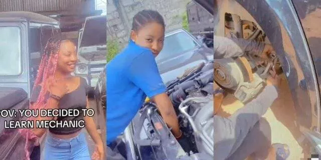 "Better than hook-up" - Pretty lady becomes internet sensation as she shows off her mechanic skills