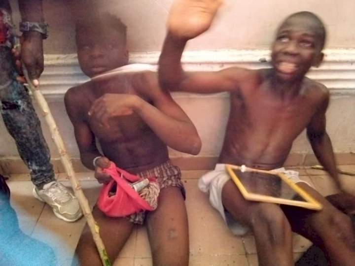 Two teenagers caught allegedly trying to use 14-year-old girl for rituals in Bayelsa (photos/videos)