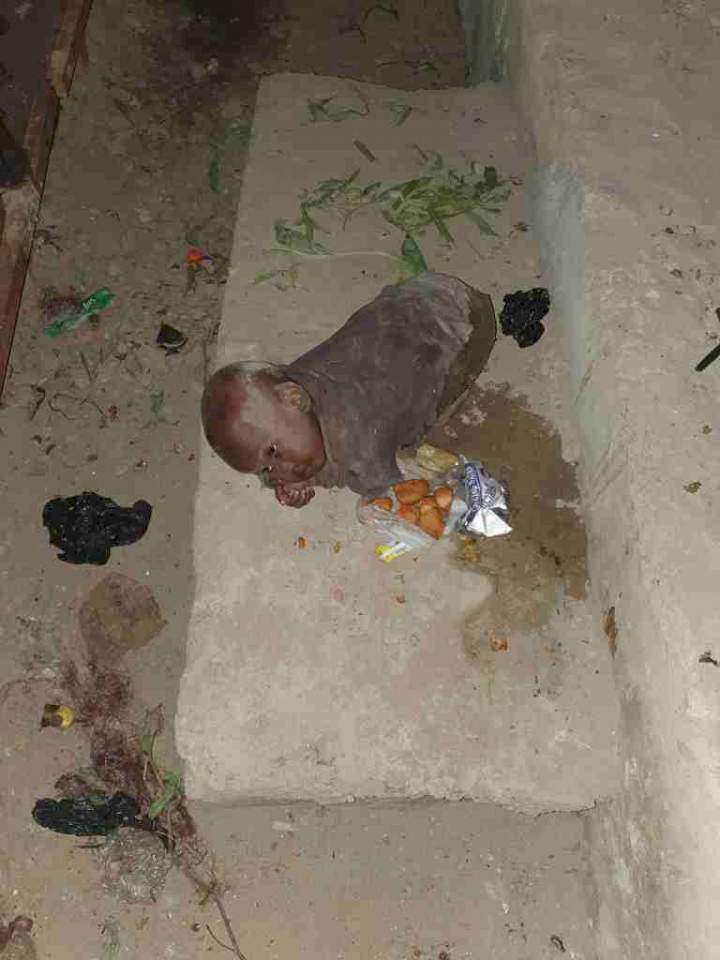 Man melts hearts after rescuing 2-year-old girl abandoned by mentally challenged mother in Enugu