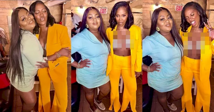 Netizens lash Tiwa Savage over raunchy outfit