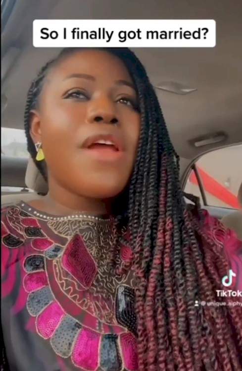 'So I finally married in this life' - Nigerian woman expresses excitement to become a wife (Video)