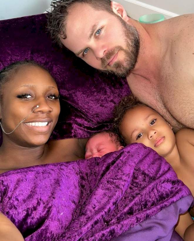 Korra Obidi shares adorable photo with her newborn daughter, Athena