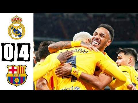 Real Madrid 0 - 4 Barcelona (Mar-20-2022) LaLiga Highlights