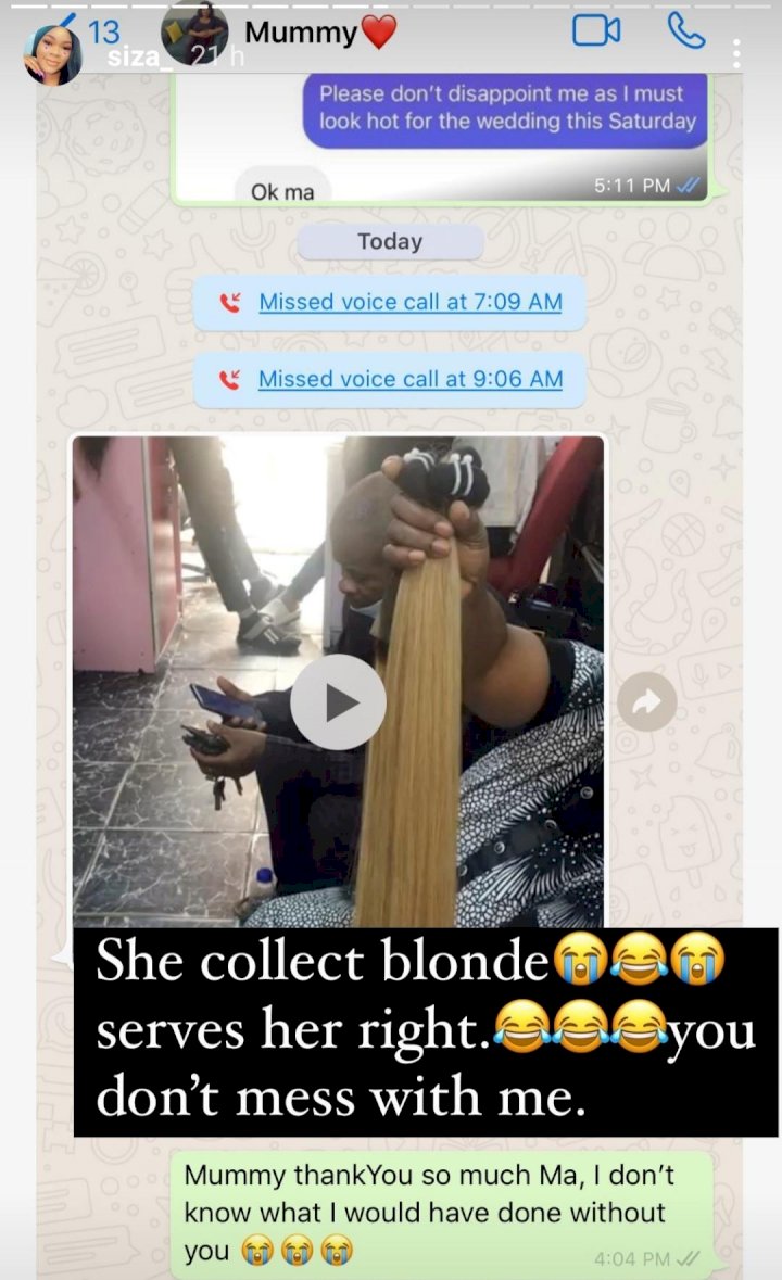 What I ordered vs what was delivered: Mother makes hell lose for vendor who sold a fake human hair for her daughter