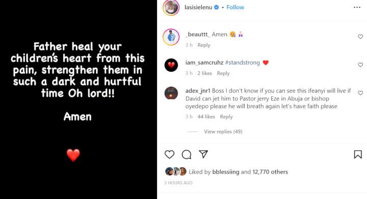 Nigerian celebrities react to death of Davido and Chioma