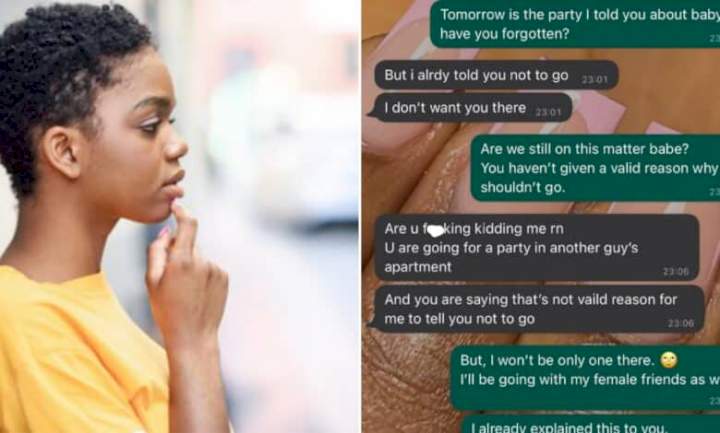 "Why do men set these boundaries?" - WhatsApp chat between lady and boyfriend gets tongues wagging