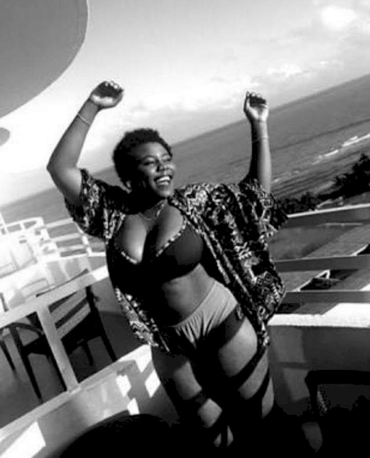 Singer Teni sparks reactions for flaunting slimmer curves in two-piece swimwear