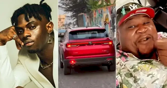 "The eagle has landed" - Bryann receives luxury SUV Cubana Chief Priest promised him (Video)
