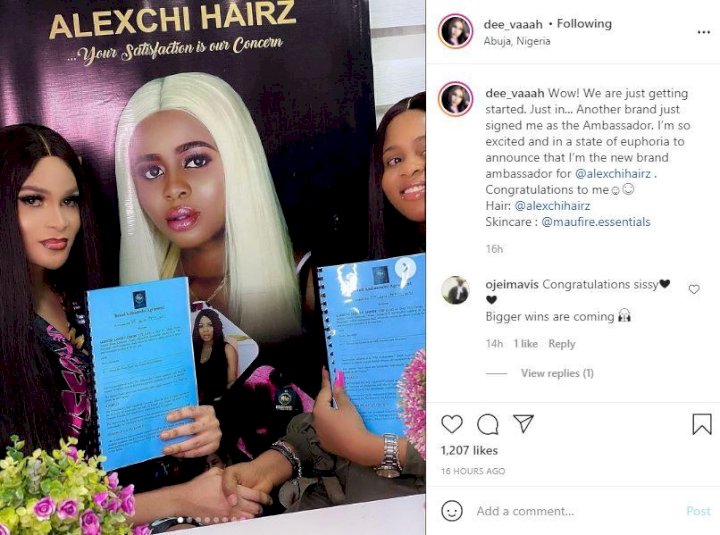 After clashing with Bobrisky, Transgender Buchi bags ambassadorial deal with hair care brand