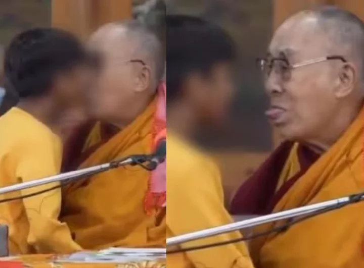 Dalai Lama apologises after video of him asking boy to suck his tongue sparked outrage (video)