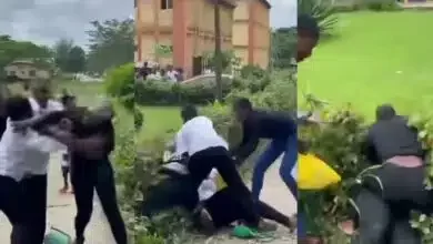 UNICROSS female students engage in messy fight over 'man' on campus (Video)