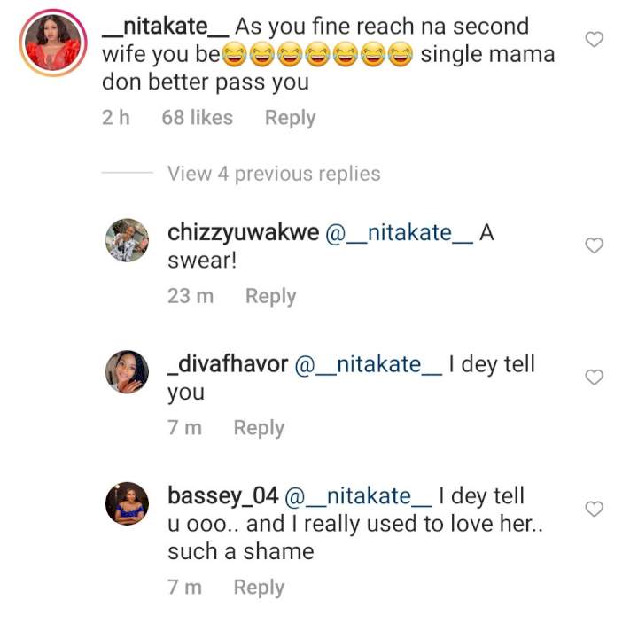 Nigerians swarm to Judy Austin Muoghalu's Instagram page to call her out for having a child with actor Yul Edochie who is married