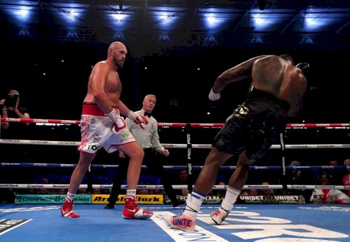 Tyson Fury knocks out Dillian Whyte in sixth round to retain WBC belt