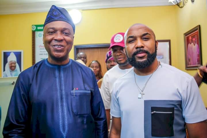 2023: Saraki welcomes Banky W to PDP (Photos)