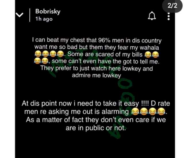 'The rate at which men are asking me out is alarming' - Bobrisky cries out