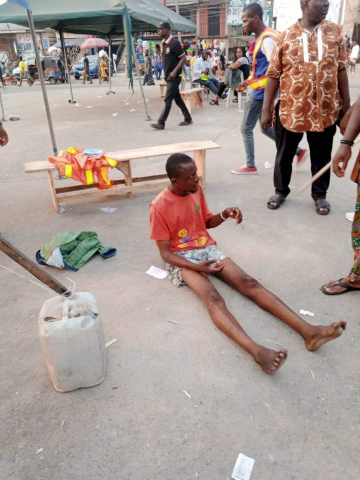 Suspected criminal caught robbing victim in broad daylight in Bayelsa 