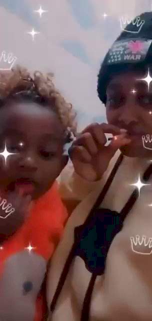'Be intentional whom you make a mother to your kids' - Outrage as lady smokes and shares Weed with a toddler