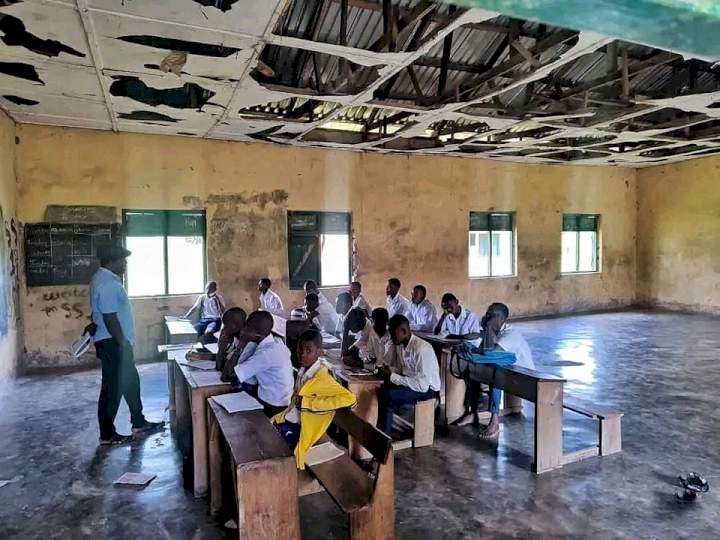 See the deplorable state of secondary school in Bayelsa community (photos)