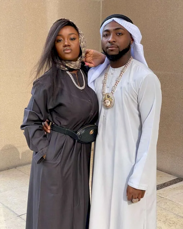Chioma and Davido spotted leaving together after she turned up for show he performed (Video)