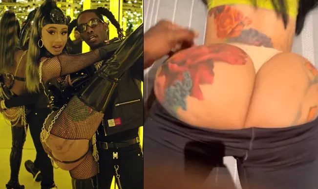 Rapper Offset records raunchy video of himself playing with his wife Cardi B
