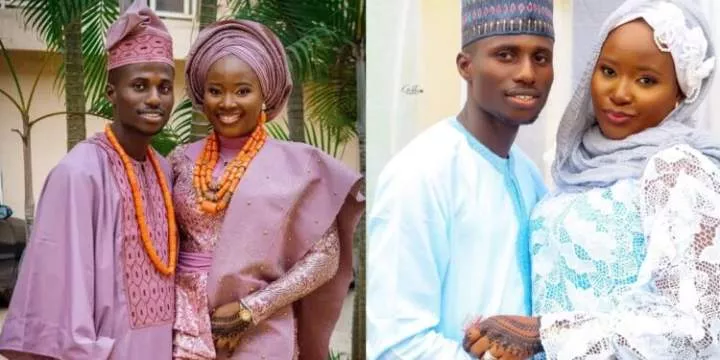 "We didn't click at first" - Nigerian lady shares love story as she weds boyfriend of 10 years