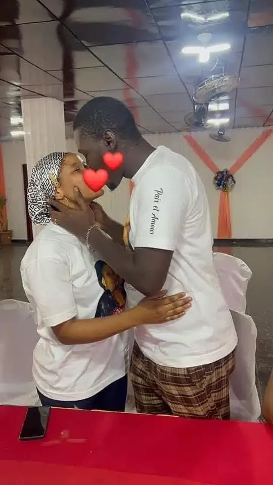 Couple stir reactions as they hold simple church wedding
