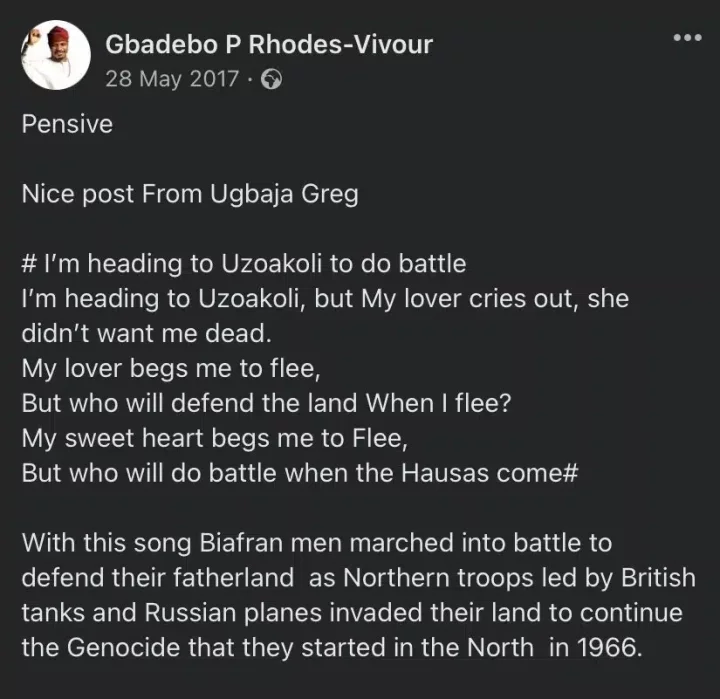 IPOB Apologist: Old tweets of Lagos Governorship candidate, Gbadebo Rhodes-Vivour exhumed