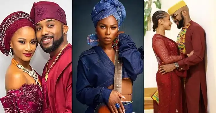 Reactions as Adesua Etomi drops comment on Niyola's IG page days after she was accused of having affair with her husband Banky W
