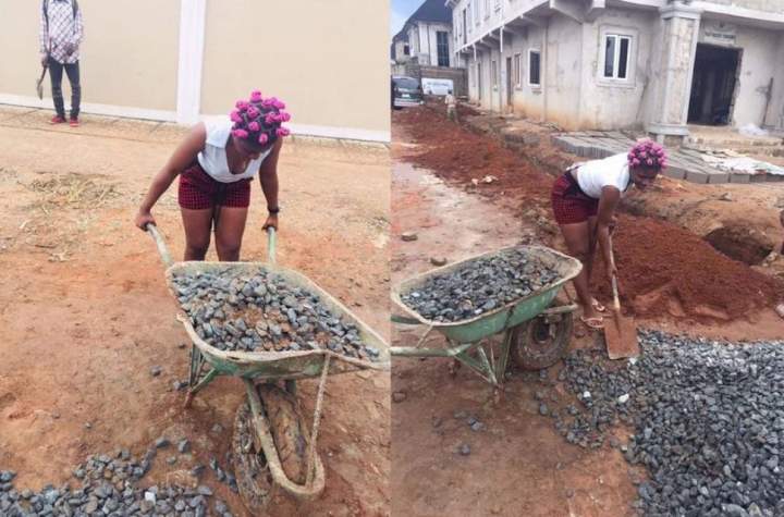 Male bestie takes lady to work as laborer after asking him for 'urgent 2k'