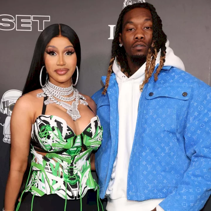 Offset makes fun of Carbi B for making burnt chicken wings (Video)