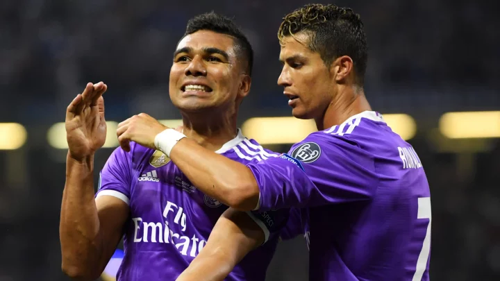 Casemiro Cristiano Ronaldo Real Madrid