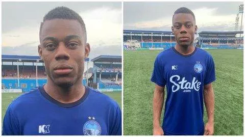 Nigerians react to picture of Enyimba's player reportedly 18 years old
