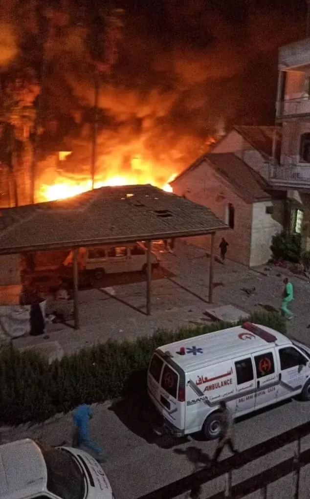 Israel denies it was responsible for blast at Gaza hospital that 'killed 500'