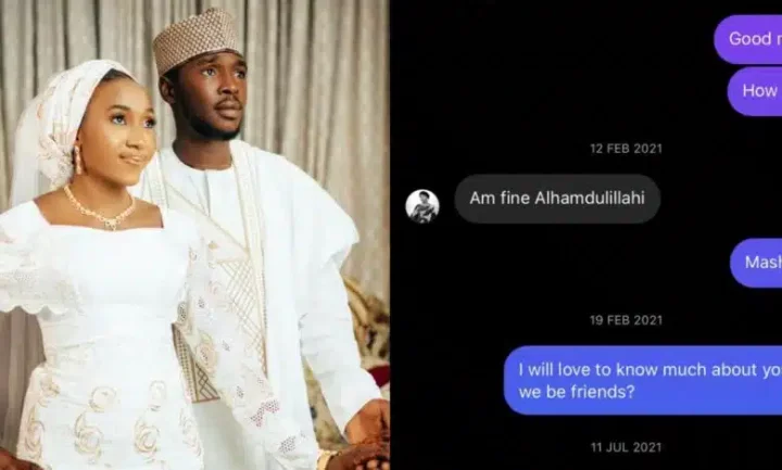 Man ties the knot with lady who replied his DM after five months of begging