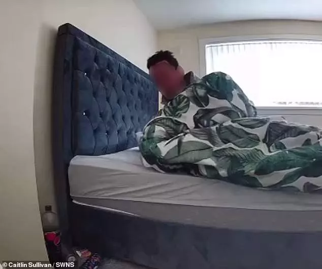 Bedroom camera catches stranger breaking into a woman