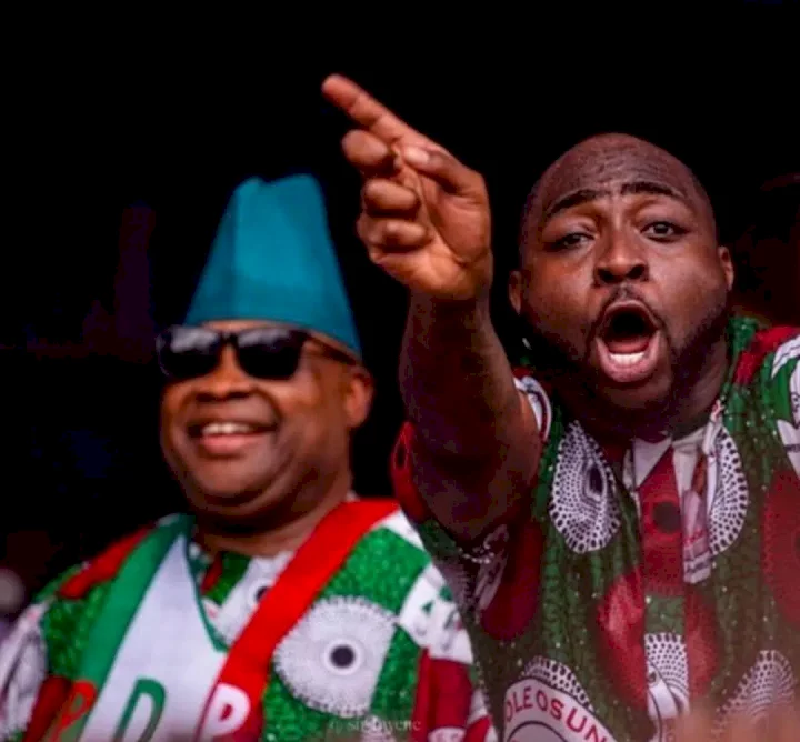 'We now know who brought the wealth' - Fans applaud Davido as his family breaks record in politics