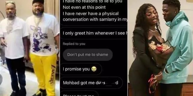 Chats leak as Mohbad's wife speaks on relationship with Naira Marley, Sam Larry