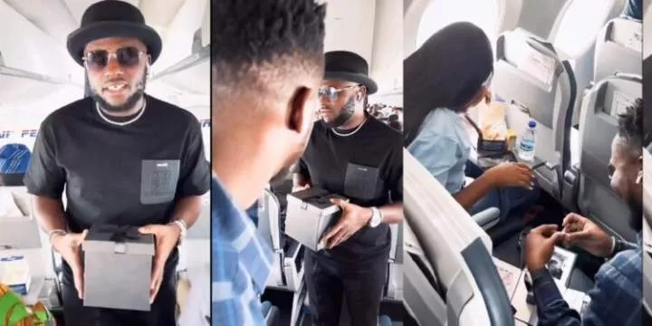 Man proposes to girlfriend aboard flight with the help of comedian, I Go Save (video)