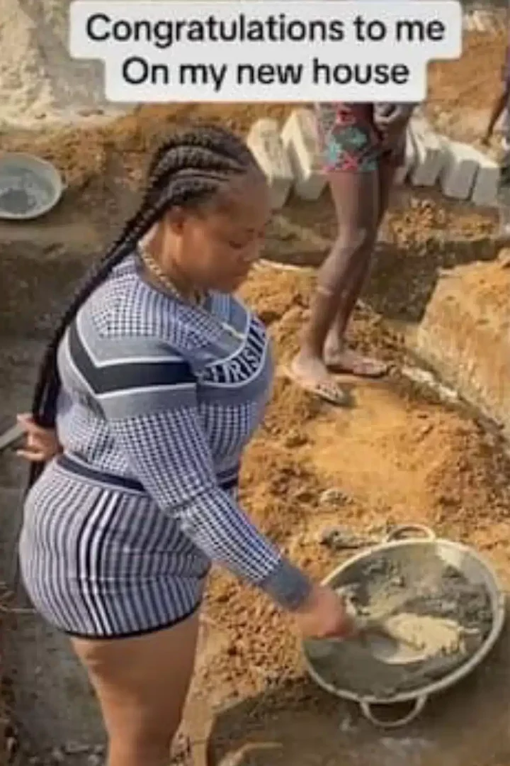 'From scratch to completion' - Lady proudly shares her magnificent home journey (Video)