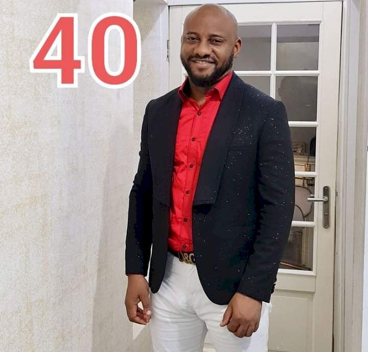 Yul Edochie marks 40th birthday with one request to God; prays to succeed Buhari in 2023