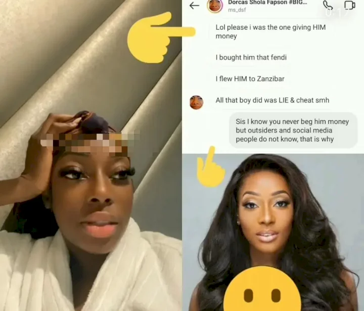 'I was feeding him' - Dorcas Shola-Fapson spills more about broken relationship with Skiibii