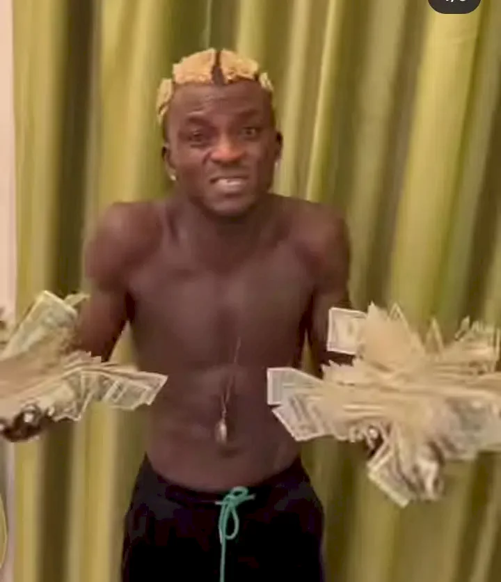 'I don escape sapa oo' - Portable proclaims in new video as he reveals source of the huge foreign bills in his possession