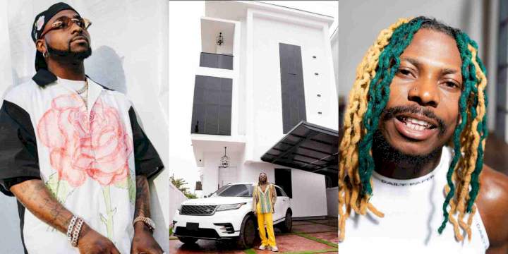 Davido reacts as Asake splashes millions on mansion and car