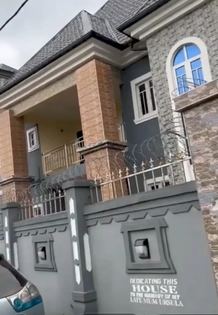 Abroad returnee overjoyed on seeing house built for him with the money he sent home (Video)