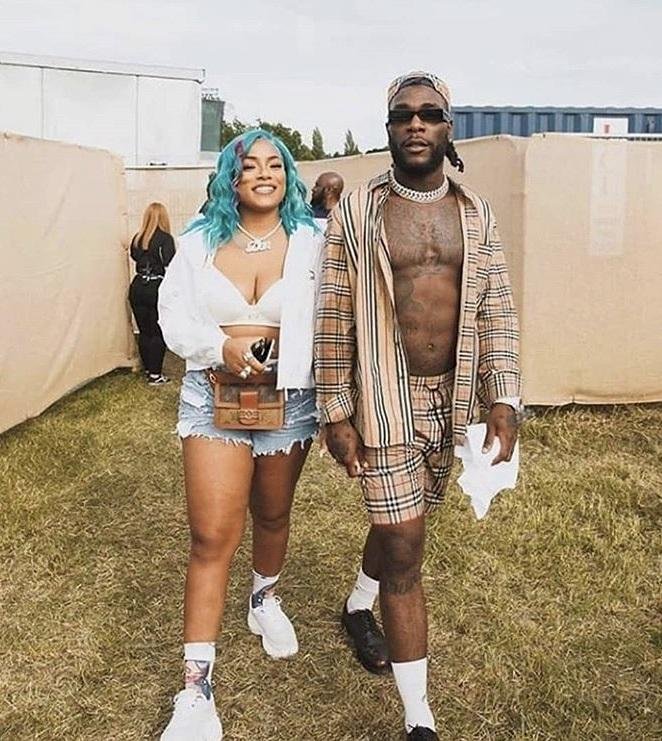 Burna Boy and his girlfriend, Stefflon Don enjoy a night out together (Video)