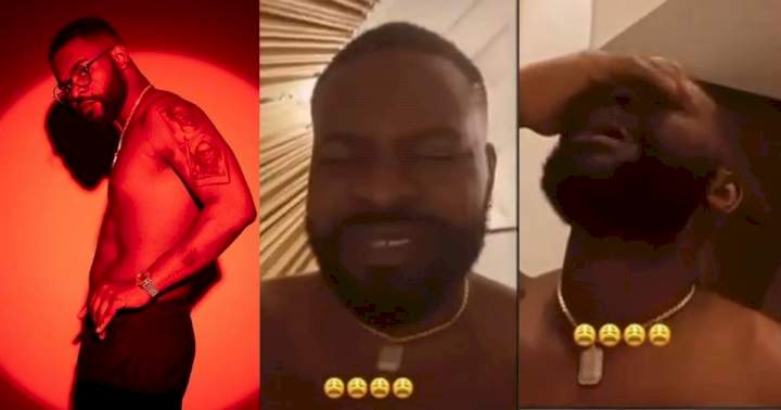 "I'm an elderly person" - Singer, Falz breaks down in tears over fear of ageing (Video)