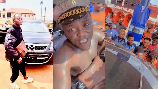 'Celebrity dey sweat inside moto' - Portable laments fuel scarcity (Video)