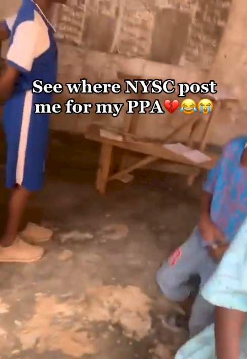 Corps member shares video of where she got posted for her youth service year (WATCH)