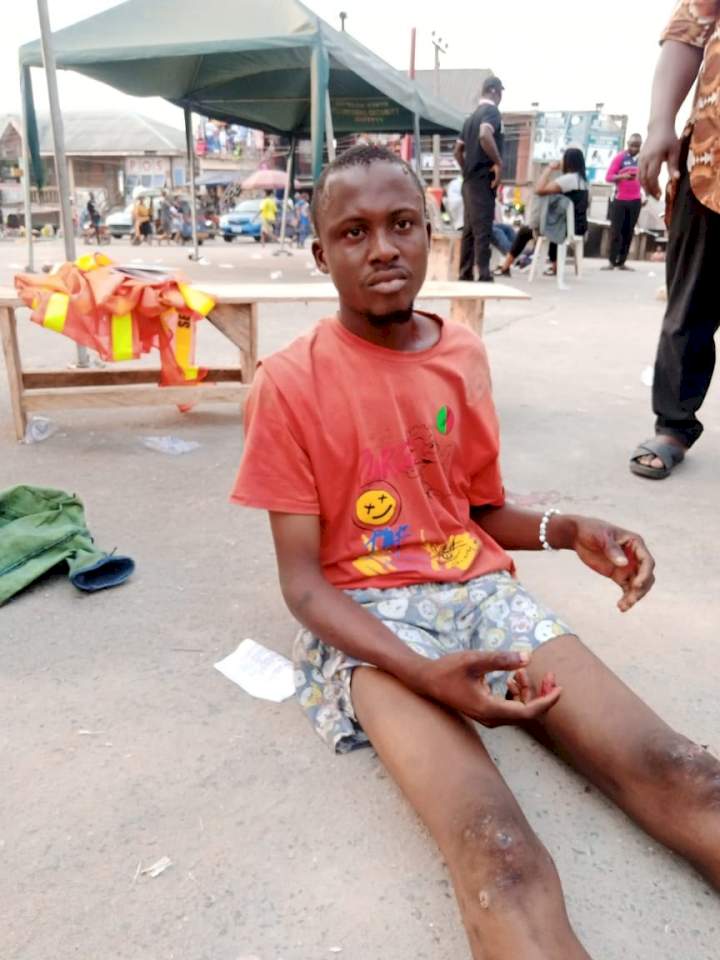 Suspected criminal caught robbing victim in broad daylight in Bayelsa 